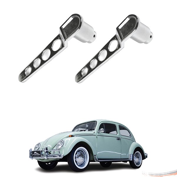 Par Maçaneta Interna Esportiva Cromada Kombi G1 Fusca Até 77 [F103]