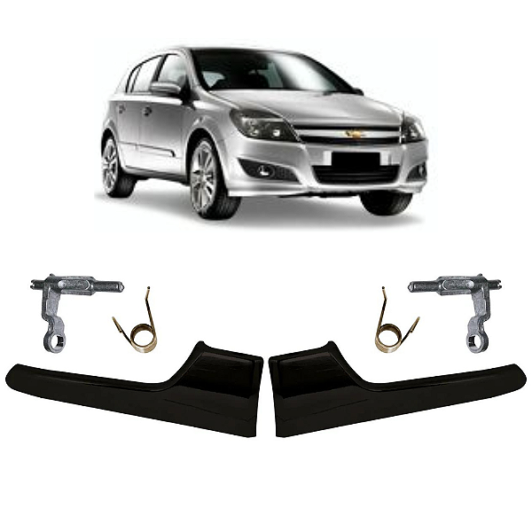 Par Gatilho Maçaneta Interna Preta Portas Traseiras Vectra Gt 05 A 11 - UN / 2 [F103]