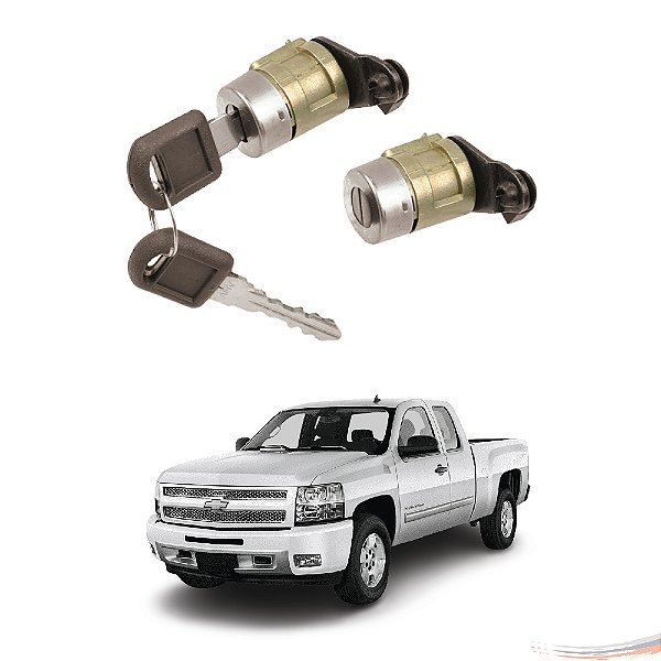 Par De Cilindros Portas Silverado Com Chave [F103]