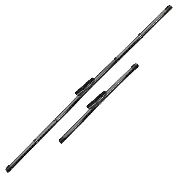 Par De Palhetas Micro - Aeroflat - Dianteira - 24"/15"pol. -  Citröen Ds3 Após 13 - Fiat Strada Após 20 - Mobi Após 20 [