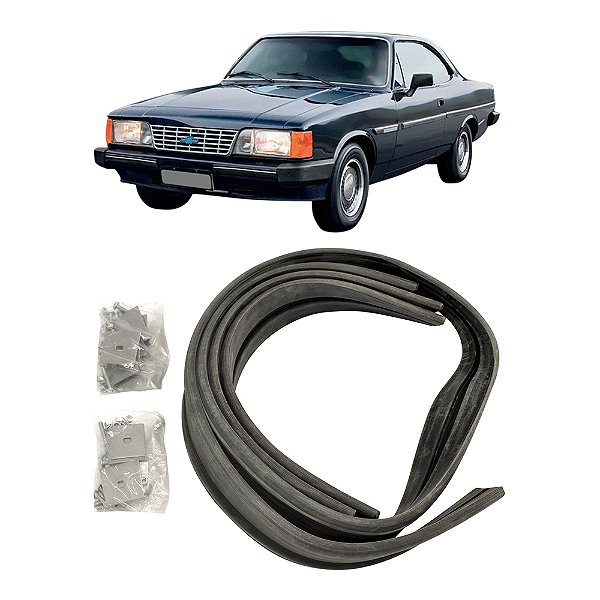 Par De Borrachões Do Para-choque Opala 1982 Até 1985 [F103]