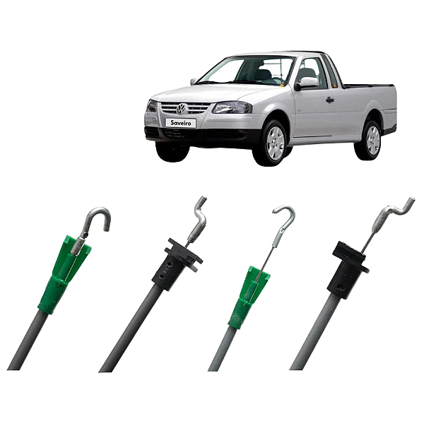 Par Cabo Comando Aciona Fechadura Dianteira Saveiro 05 A 09 [F103]