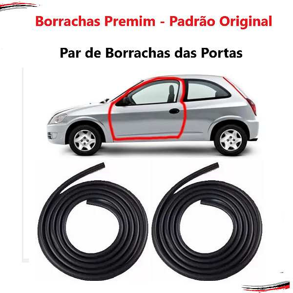 Par Borracha Porta Premium Corsa Celta Prisma Todos Original [F103]