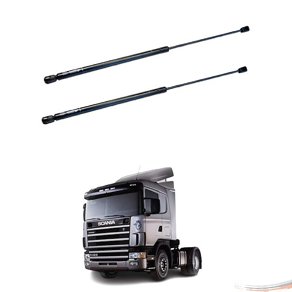 Par Amortecedor Grade Do Capô 78,4 Cm X 43 Cm Scania Série 4 [F103]