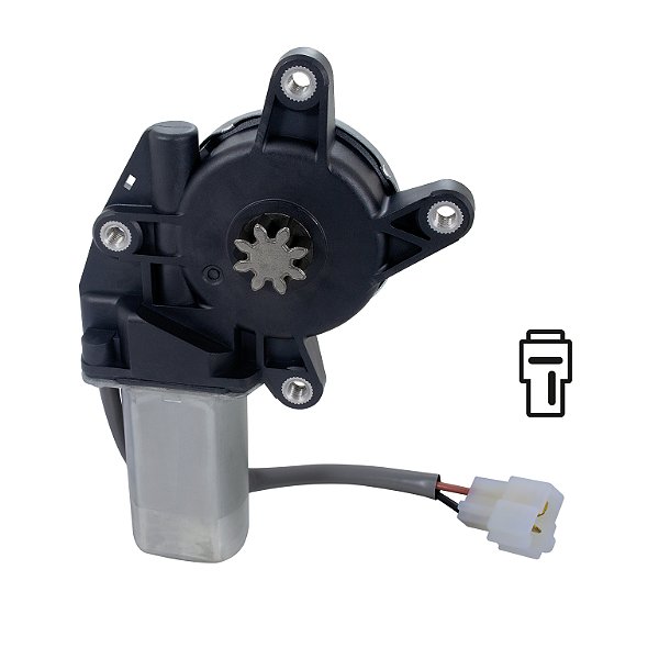 Motor Da Máquina Do Vidro - Fixação Mabuchi - 8 Dentes 2 Pinos 24v - Esq. - Universal Uso Geral [F103]