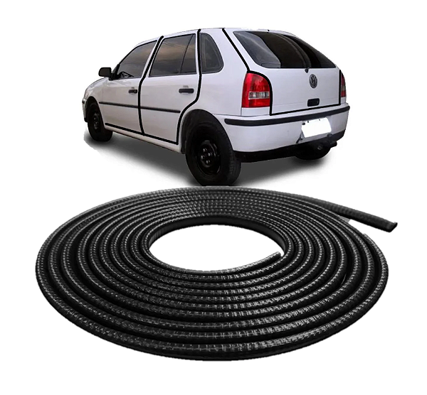 Mini Borracha Couro Cobra Protetor 7x10mm Gol G1 G2 G3 10m [F103]