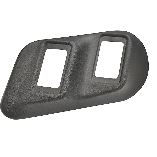 Moldura Interruptor Vidro Elét Dupla Quad Preta Uso Geral [F103]