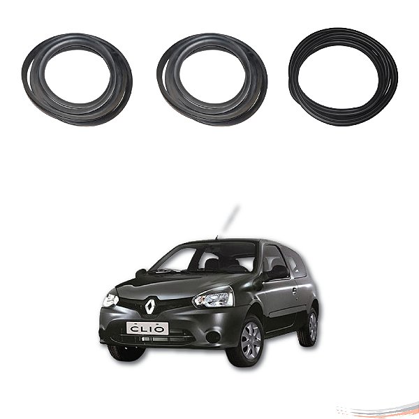 Kit Par Borrachas Porta E Porta Mala Clio Todos 2 Portas - UN / 3 [F103]