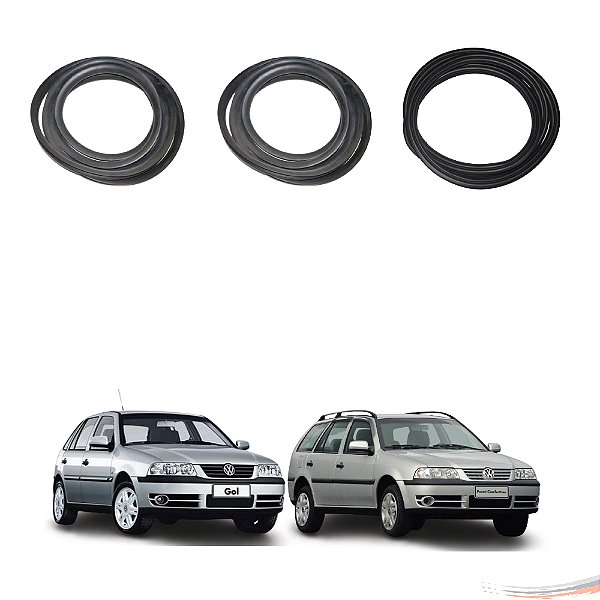 Kit Par Borrachas Porta E Porta Mala Gol Parati G2 G3 G4 - UN / 3 [F103]