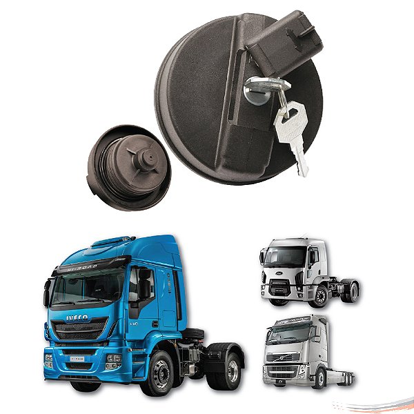 Kit Tampa Combustível + Tampa óleo Iveco Todos Exceto Furgão [F103]