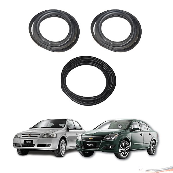 Kit Par Borrachas Porta E Porta Mala Astra Vectra Após 95 - UN / 3 [F103]