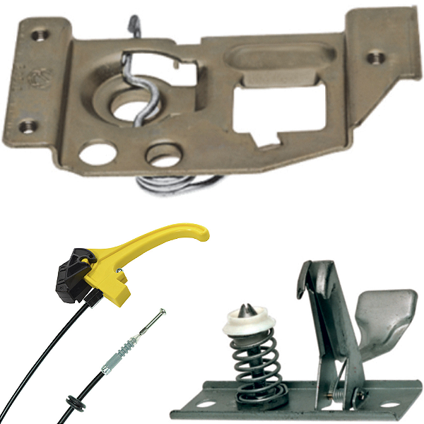 Kit Fechadura Inf E Sup E Cabo De Aciona Capô - UN / 3 [F103]