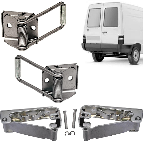 Kit Limitador E Suporte Estágio Porta Báu Fiorino 2004 2013 - UN / 4 [F103]