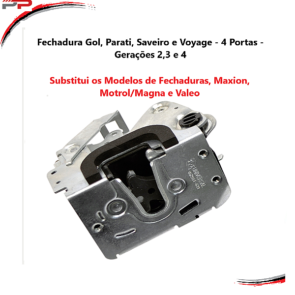 Fechadura Porta Dianteira Direita Saveiro G2, G3 E G4 4 Pts [F103]
