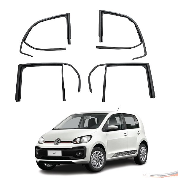 Kit Completo 4 Canaletas Vidro Modelo Original Up Após 2014 [F103]