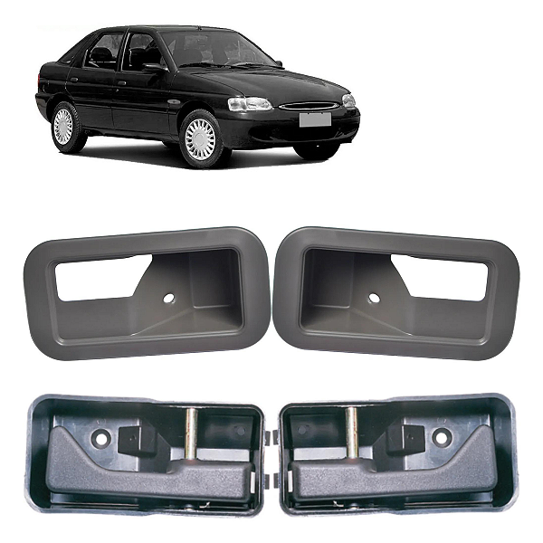 Kit Completo Gatilho Maçaneta Interna + Moldura Escort 93-96 [F103]