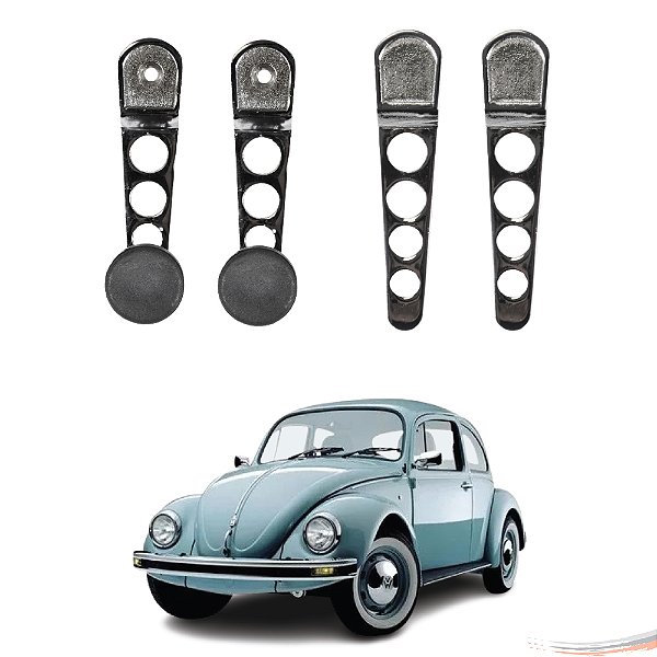 Kit Completo Manivela E Maçaneta Inter Cromado Fusca 71 A 77 [F103]