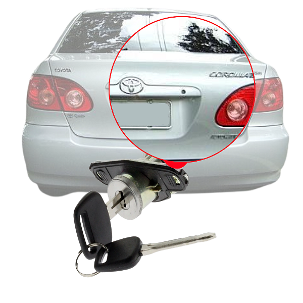 Cilindro Completo Com Chave Porta Malas Corolla 2003 A 2008 [F103]
