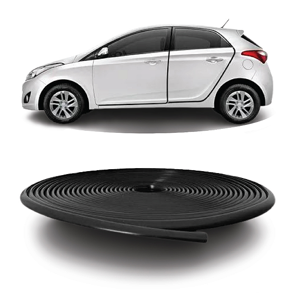 Borracha Protetora De Bordas Portas Carros Uso Universal 5m [F103]