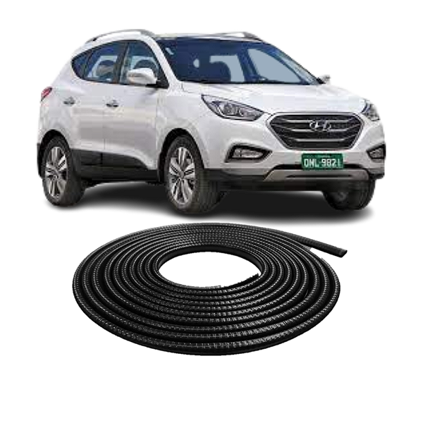 Borracha Protetora Borda Porta Preta Ix35 10m 7x14 [F103]