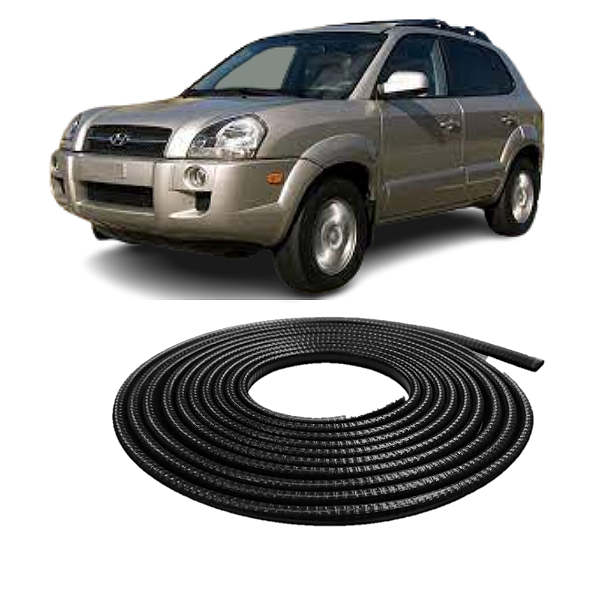 Borracha Protetora Borda Porta Preta Tucson 10m 7x14 [F103]