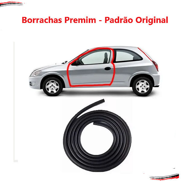 Borracha Porta Aba Larga Corsa Celta Prisma Todos Premium 4m [F103]
