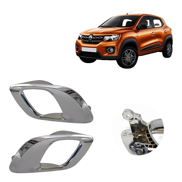 Kit 2 Maçaneta Interna Gatilho Puxador Cromada Kwid 17 A 22 - UN / 2 [F103]