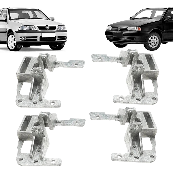 Kit 4 Portas Suporte Da Maçaneta Interna Gol Até 2005 Metal - UN / 4 [F103]