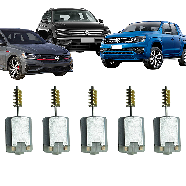 Kit 5 Motorzinho Da Fechadura Trava Elétrica Tiguan Jetta - UN / 5 [F103]