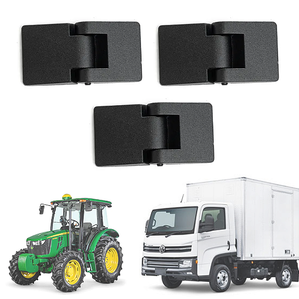 Kit 3 Dobradiças Externa Porta Agrícola Baú Cabine Uso Geral - UN / 3 [F103]