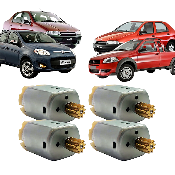 Kit 4 Motor Da Fechadura Trava Elétrica Strada Siena Palio [F103]