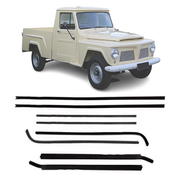 Jogo Canaleta Com Pestana Ford Pick Up F75 De 1977 Até 1982 [F103]