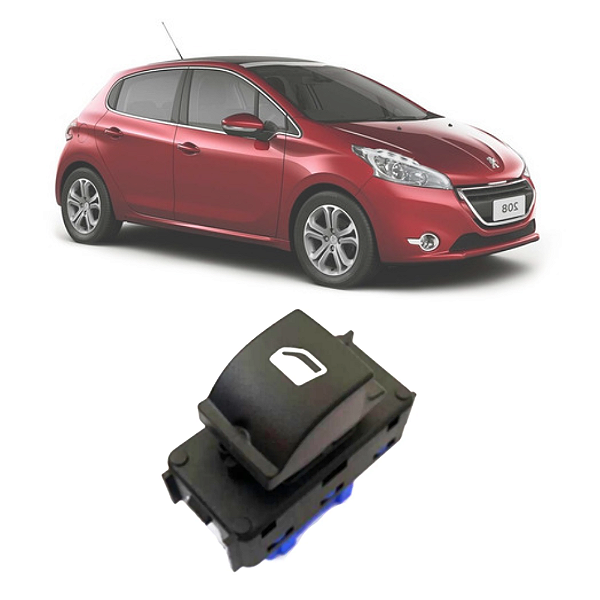 Botão Vidro Elétrico Tecla Acionadora Peugeot 208 Após 2013 [F103]