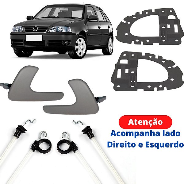 Kit Sup Maçaneta Int Cabo Acionamento Diant Esq Dir Gol G3 - UN / 6 [F103]