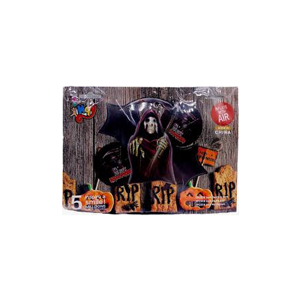 Balão Festa Halloween 5 (1 Kit De Balões Com 5 Unidades) [F130]