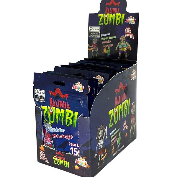 Balinha Zumbi De Halloween - Display C/ 20 Unidades [F130]