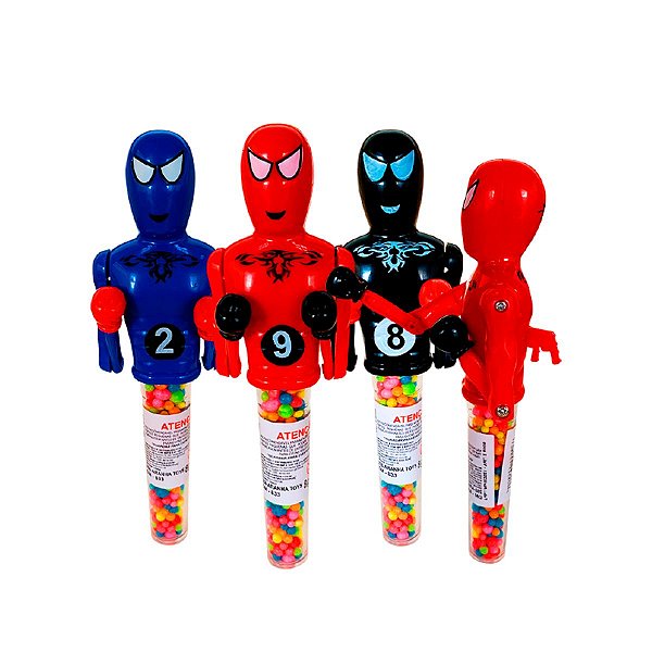 Aranha Toys: Herois C/ Balinhas Tutti Frutti Caixa C 12 Unid [F130]