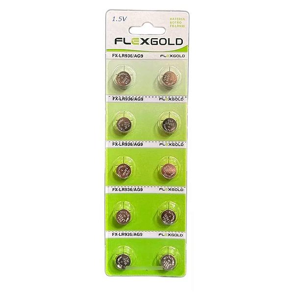 Bateria Alcalina Botao Lr936 Cart.c/ 14 Un.  Flex Fx-lr936 [F108]