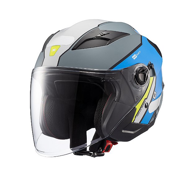 Capacete Texx Aberto Ugello Reisen Azu Verd Branc 56 [F016]