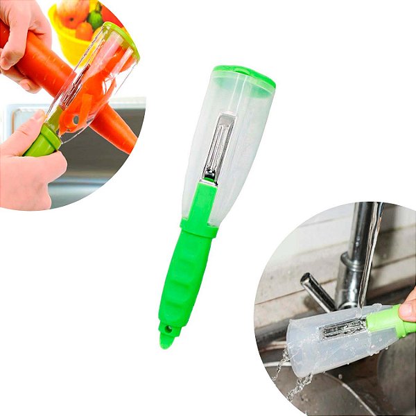 Descascador Portátil Com Recipiente Aço Inox [F102]