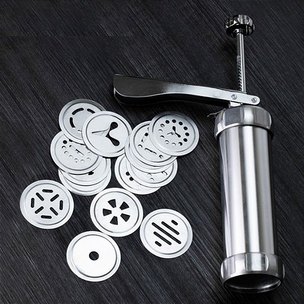 Maquina Manual Para Modelar Biscoitos 20 Moldes De Alumínio [F102]