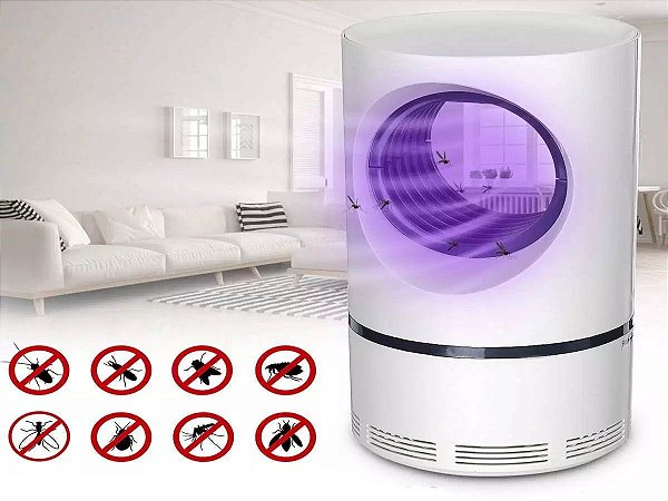Armadilha Mata Mosquito Led Uv Eletronico Pernilongo Insetos [F102]