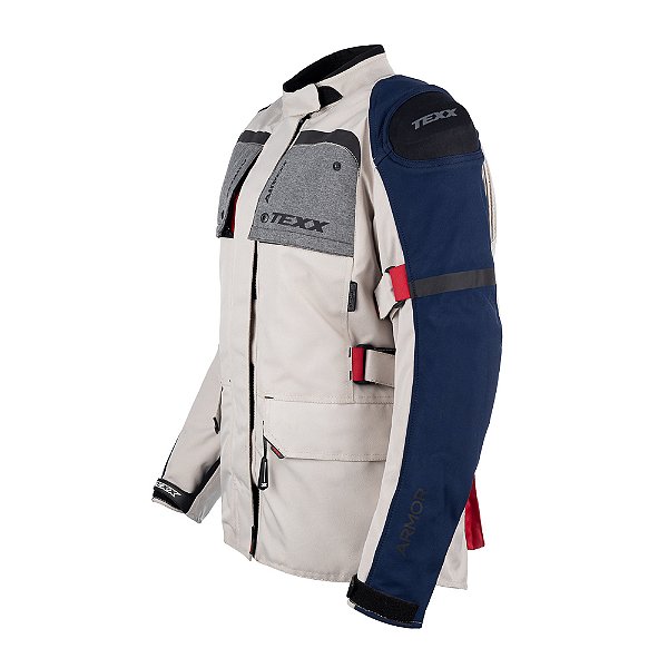 Jaqueta Texx Armor Ld Fem Branc Azul Verm Cinz Xxxl 3xl [F016]