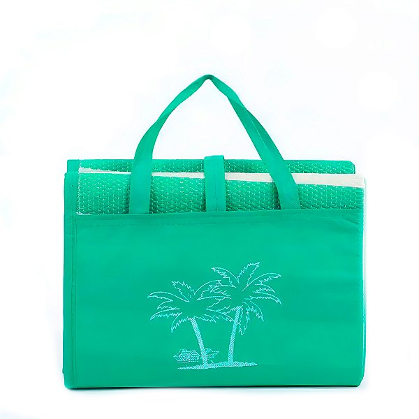 Bolsa E Esteira De Praia Impermeável - Verde [F102]
