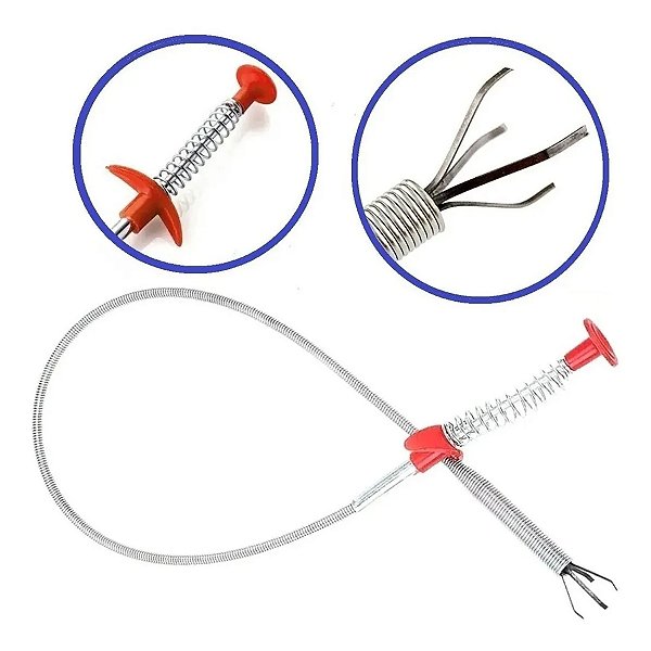 Desentupidor Limpador Pegador Garras Para Pias Ralos Canos [F102]