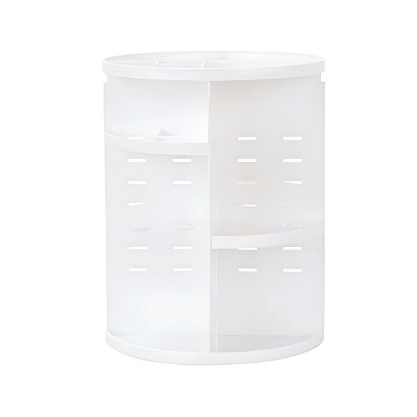 Porta Maquiagem Giratório 360° Ajustável Branco [F102]