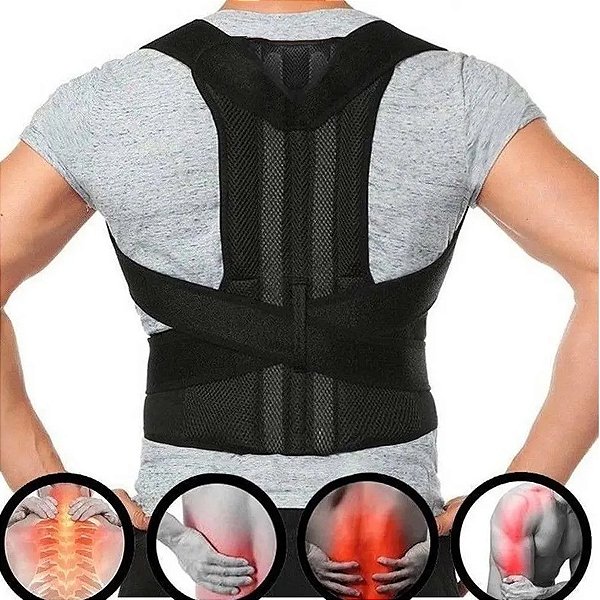 Colete Corretor Postural Ortopédico - Reforça Lombar Tam G [F102]
