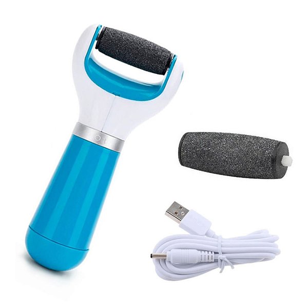 Lixa Esfoliadora Eletrica Para Pés - Usb Azul [F102]