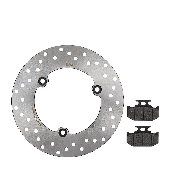 Disco C/ Pastilha De Freio Traseiro Gp7 Fazer 250 18/ [F016]