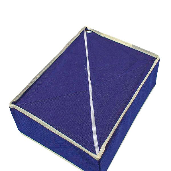 Organizador Gaveta 8 Divisórias Com Zíper Cueca Calcinha Gravata Armário [F102]